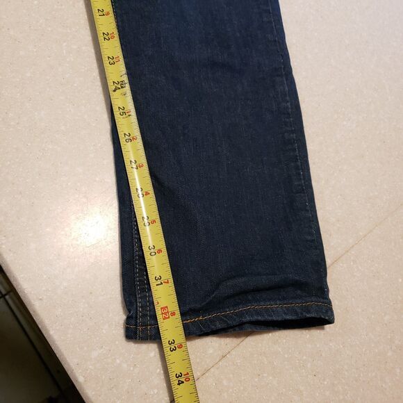 LEVI'S 541 Straight Leg Mid Rise Dark Wash Blue Denim Jeans Men's Size W 33 L 34 - Picture 11 of 11